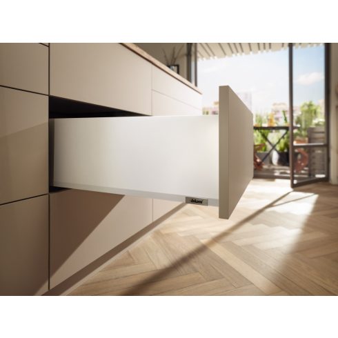 BLUM Merivobox Tip-On Blumotion K fehér 40 kg 300x129mm min.beépítési méret 141mm