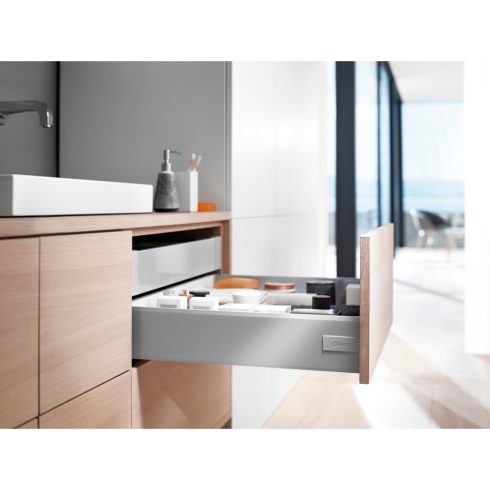 BLUM TB Antaro Tip-On Blumotion K szürke 65 kg 500x115,6mm min.beépítési méret 130,5mm