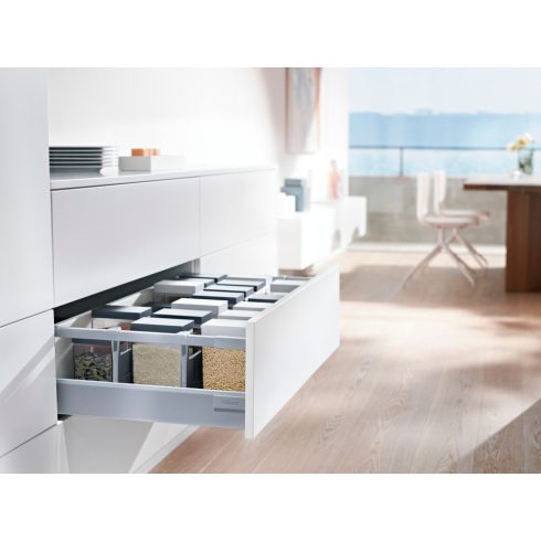 BLUM TB Antaro Tip-On Blumotion D szürke 30 kg 270x83,6mm min.beépítési méret 224mm