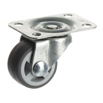   Riex GC51 bútorgörgő D30, talp 34x47x1,2 mm, puha futófelülettel, szürke