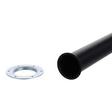   Riex ER60 asztalláb, karimás rögzítés, H1100 mm, matt fekete