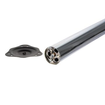   Riex ER40 asztalláb, szerelőtalpas rögzítés, D60/H710 mm, króm