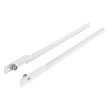   Riex VB63/VB66 görgős fióksín hálós kosárhoz, 18/19 mm forgácslaphoz, 472 mm, fehér