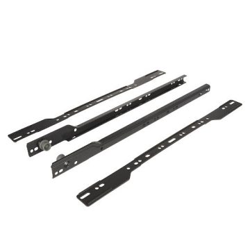   Riex VB63/VB66 görgős fióksín hálós kosárhoz, 16 mm forgácslaphoz, 472 mm, sötétszürke
