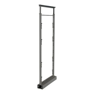   Riex GX53/GX58 kamraszekrény egység, kerettel, fióksínnel, frontrögzítővel, 1400-1550 mm, s.szürke