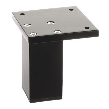 Riex GA68 bútorláb 38x38 mm, H80, matt fekete