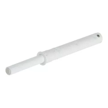   Italiana Ferramenta K dugattyú fogantyú nélküli nyitáshoz, befúrható, pufferrel, 37 mm, fehér