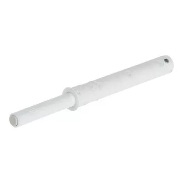   Italiana Ferramenta K dugattyú fogantyú nélküli nyitáshoz, befúrható, pufferrel, 37 mm, erős, fehér
