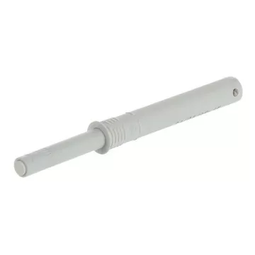   Italiana Ferramenta K dugattyú fogantyú nélküli nyitáshoz, befúrható, pufferrel, 37 mm, erős, szürke