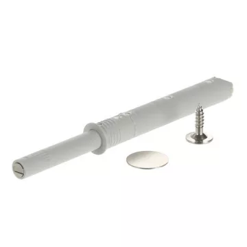   Italiana Ferramenta K dugattyú fogantyú nélküli nyitáshoz, befúrható, mágnessel, 37 mm, erős, szürke