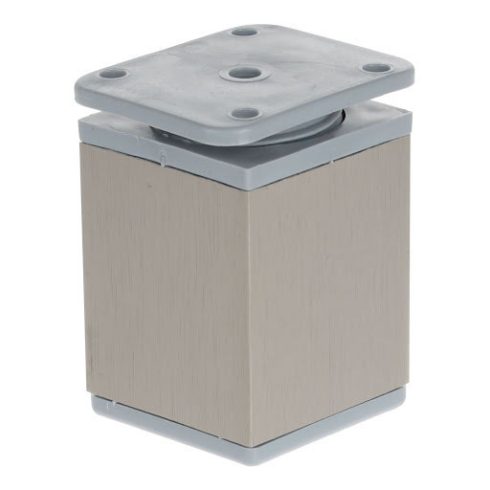 Riex GA35 bútorláb 40x40 mm, H60, szálcsiszolt nikkel