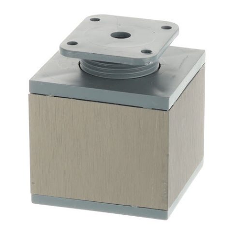 Riex GA36 bútorláb 60x60 mm, H60, szálcsiszolt nikkel