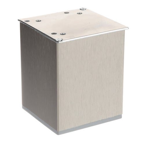 Riex GA38 bútorláb 80x80 mm, H100, szálcsiszolt nikkel