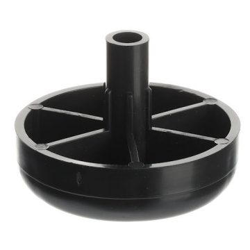 Riex GL23 bútorcsúsztató, tiplis, D60/H20, fekete