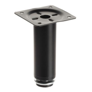 Riex GS23 bútorláb D30, H100, matt fekete