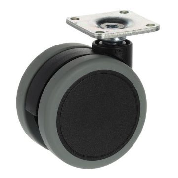   Tente 5920 Stylea bútorgörgő D65, talp 42x42 mm, puha futófelület, fekete