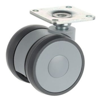   Tente 5920 Linea bútorgörgő D50, talp 42x42 mm, puha futófelület, szürke