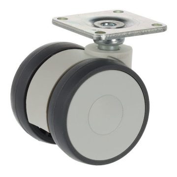   Tente 5920 Linea bútorgörgő D50, talp 42x42 mm, puha futófelület, világosszürke