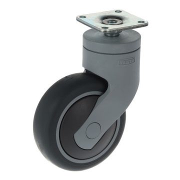   Tente 5320 Levina bútorgörgő D75, talp 42x42 mm, puha futófelület, szürke