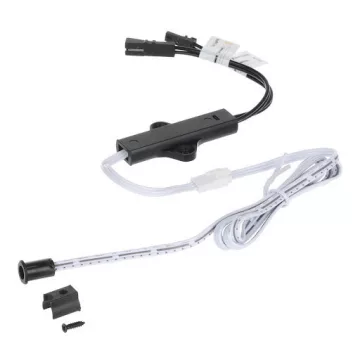   Riex EC31 ajtóérzékelő, süllyesztett + felületre szerelhető, 12/24 V, 60 W, fekete