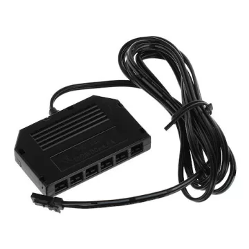   Riex EC91 egyenáramú elosztó 6 kimenet 12/24 V, 1,8 m, MINI csatlakozók