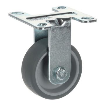   Tente 2478 Agila bútorgörgő, D50, talp 60x60 mm, puha futófelület, fix, fém/szürke