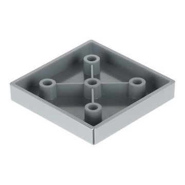 Riex GR73 bútorláb, 60x60 mm, H10, króm