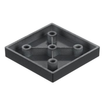 Riex GR73 bútorláb, 60x60 mm, H10, fekete