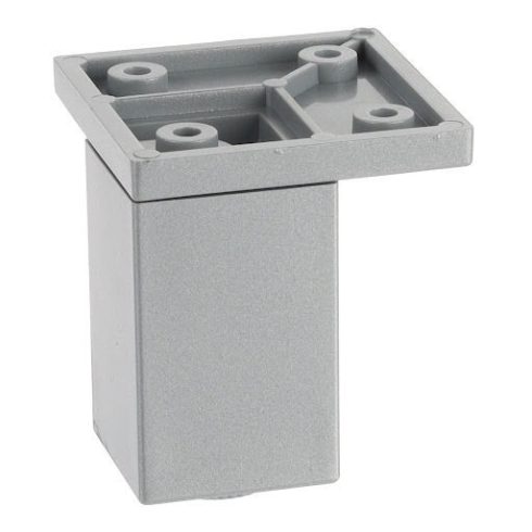 Riex GR76 bútorláb, 33x33 mm, H60, ezüst