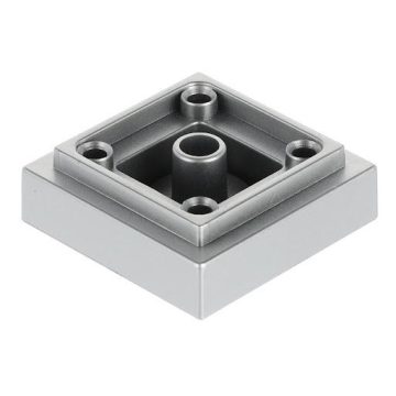 Riex GP20 bútorláb, 55x55 mm, H20, műanyag, ezüst