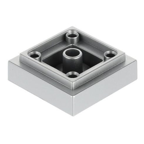 Riex GP20 bútorláb, 55x55 mm, H20, műanyag, ezüst