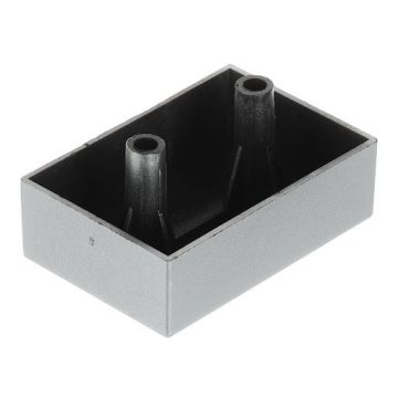   Riex GP21 bútorláb, 60x40 mm, H20, csappal, műanyag, ezüst