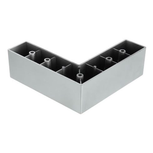 Riex GP15 bútorláb, 150x150 mm, H50, műanyag, ezüst