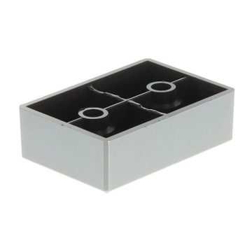 Riex GP19 bútorláb, 60x40 mm, H20, műanyag, ezüst