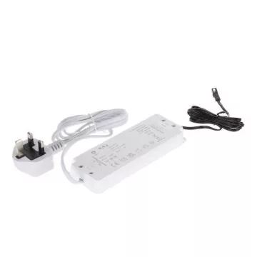   Riex EL27 LED tápegység 24 V, 50 W, vezeték MINI csatlakozóval, 5 év garancia, UK csatlakozó