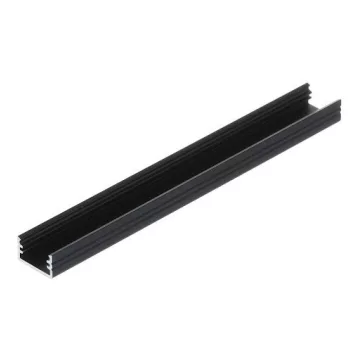   Riex EO10 LED-profil felületre, maximális szélesség 8 mm, 2 m, fekete