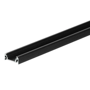   Riex EO11 LED-profil felületre, maximális szélesség 12 mm, 2 m, fekete