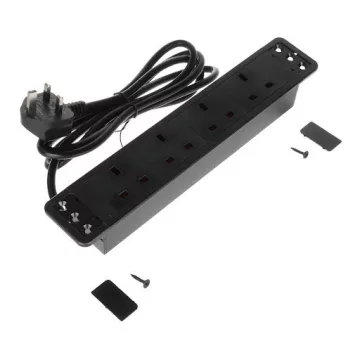   Riex ED14 elektromos csatlakozó UK (4×), 2 m vezeték, fekete