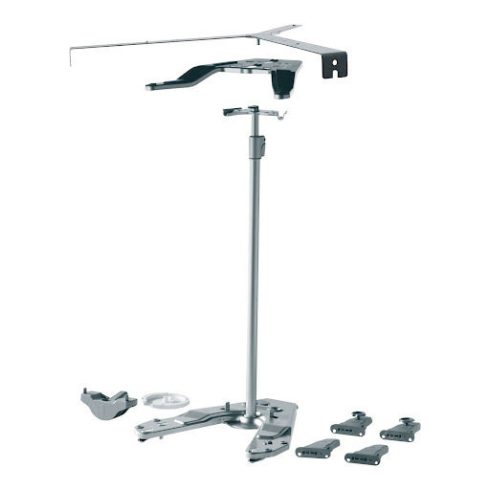 Kesse Revo 90°, forgószerkezet tartozékokkal, H660-860, ezüst
