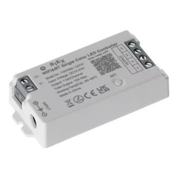   Riex EC47 Wifi vezérlő Tuya 12/24 V, 120/240 W, max. 7,5 A/csatorna, max. 15 A összesen