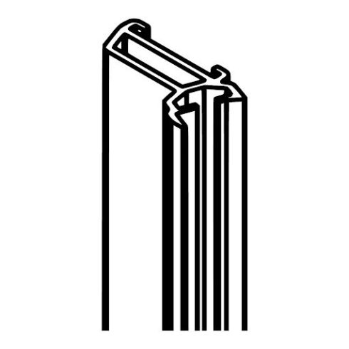 Hawa Concepta III, Álló profil, L 2474 mm, H 1900-2700 mm, ezüst anodizált