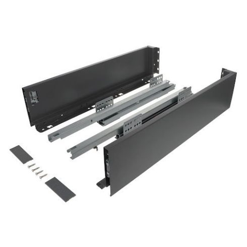 Riex ND60 (18mm) Vékony, dupla falú fiókrendszer, 116/550 mm, 40 kg, sötétszürke