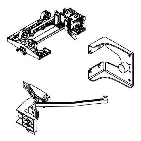 Hawa Folding Concepta III 20/25 Pull, csúszó-beállító készlet, bal