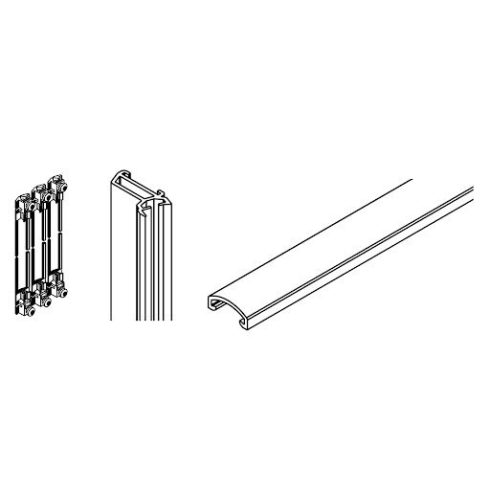 Hawa Folding Concepta III 20, álló készlet, ajtó magasság 1200–2200 mm, alumínium, eloxált