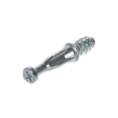 Riex JC25 Cam pin dowel 4 bordával, L24, Euroscrew, 5 mm