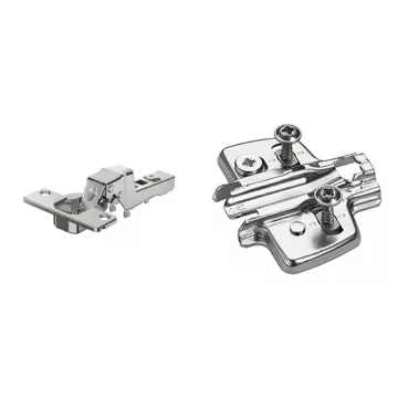   Hettich Novisys 105° közézáródó pánt TH 52 x 5,5 + excenteres talp 0mm facsavarral