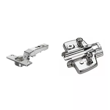   Hettich Novisys 105° ráütődő pánt TB 45 x 9,5 + excenteres talp 0mm Euro csavarral