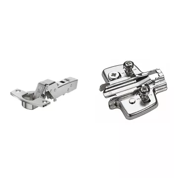   Hettich Sensys 110° közézáródó pánt TH 52 x 5,5 + excenteres talp 0mm Euro csavarral