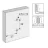   Hettich Sensys 65° sarokszekrény pánt TH 52 x 5,7 + excenteres talp 0mm Euro csavarral