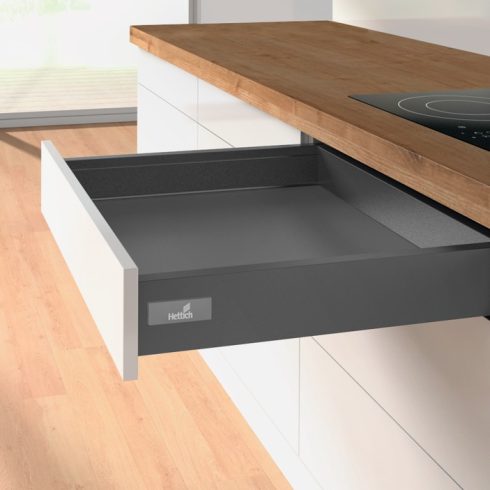 Hettich InnoTech Atira 30kg, antracit 470x70mm (min.beépítési korpusz mélység 500mm)